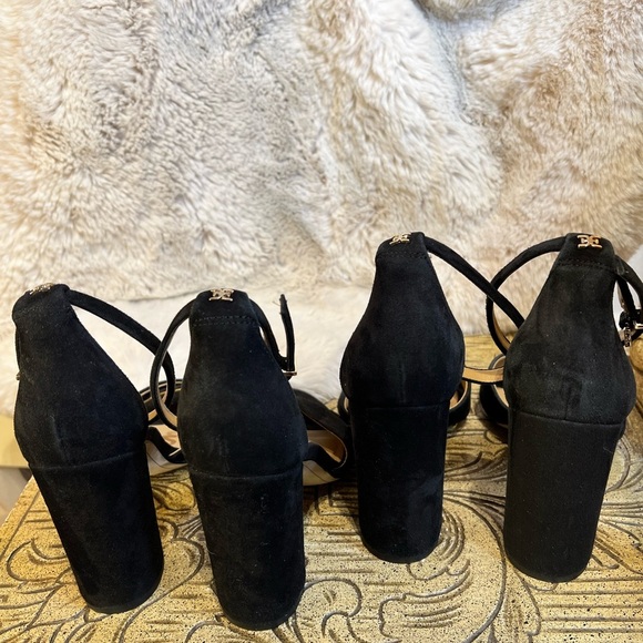 NWOB $120 UPDATED Sam Edelman Yancy - Black Suede Block Heel - Multiple Sizes - Picture 5 of 8